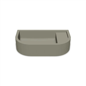 NOOD CO LOOP 02 ABOVE COUNTER / WALL HUNG BASIN OLIVE 540MM