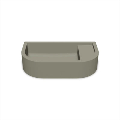 NOOD CO LOOP 02 ABOVE COUNTER / WALL HUNG BASIN OLIVE 540MM