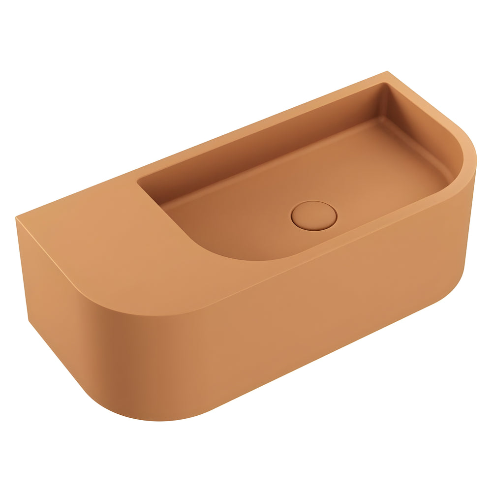 FIENZA BLANCA CONCRETE WALL HUNG BASIN TUSCAN 650MM