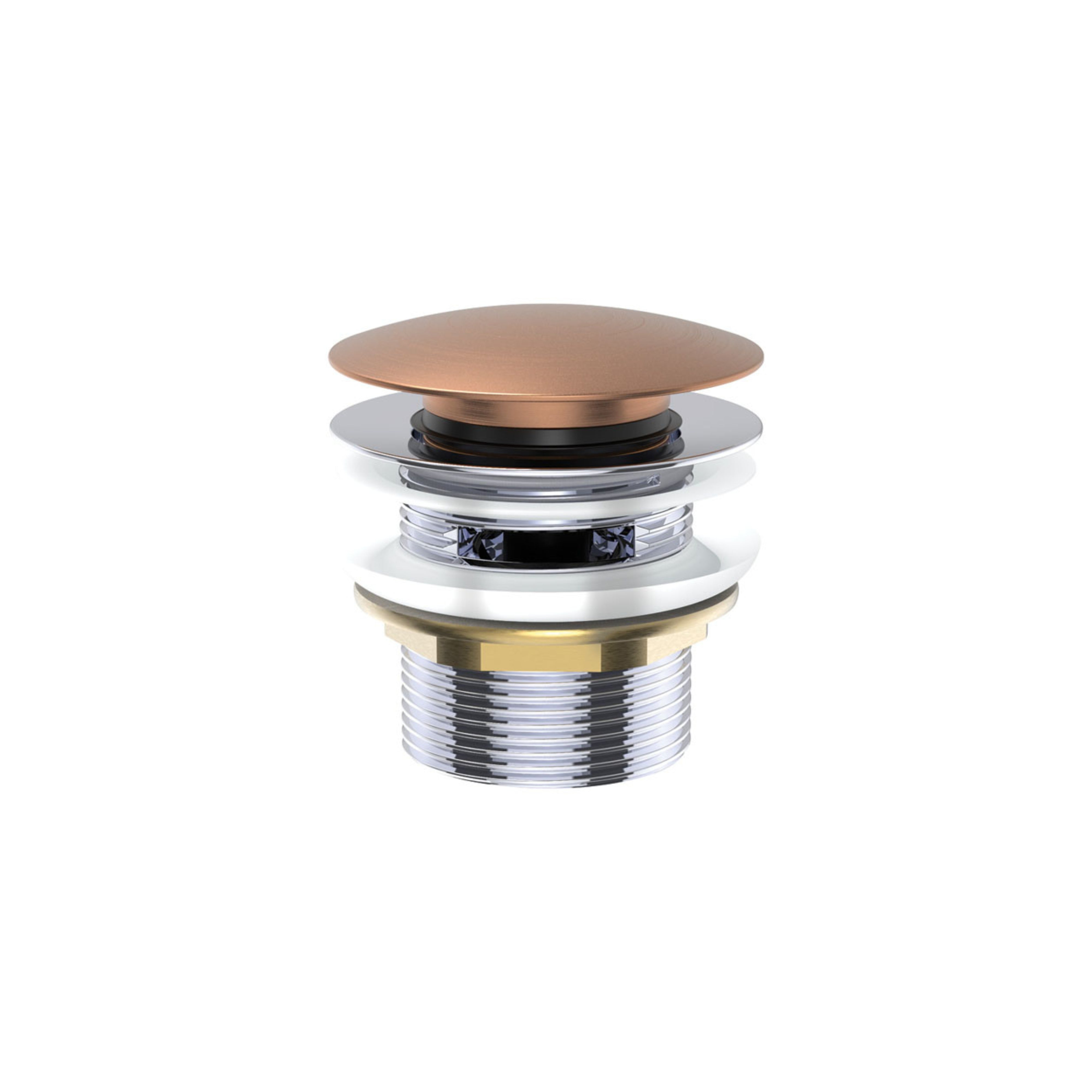 FIENZA UNIVERSAL PULL-OUT/POP-UP OVERFLOW BATHTUB WASTE 40MM BRUSHED COPPER