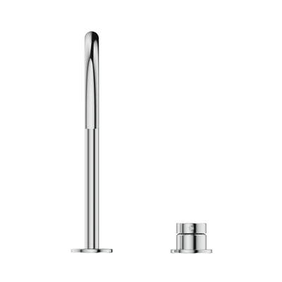 BELLA VISTA MICA LEAD FREE GOOSENECK HOB SINK/BASIN MIXER SET 311MM CHROME