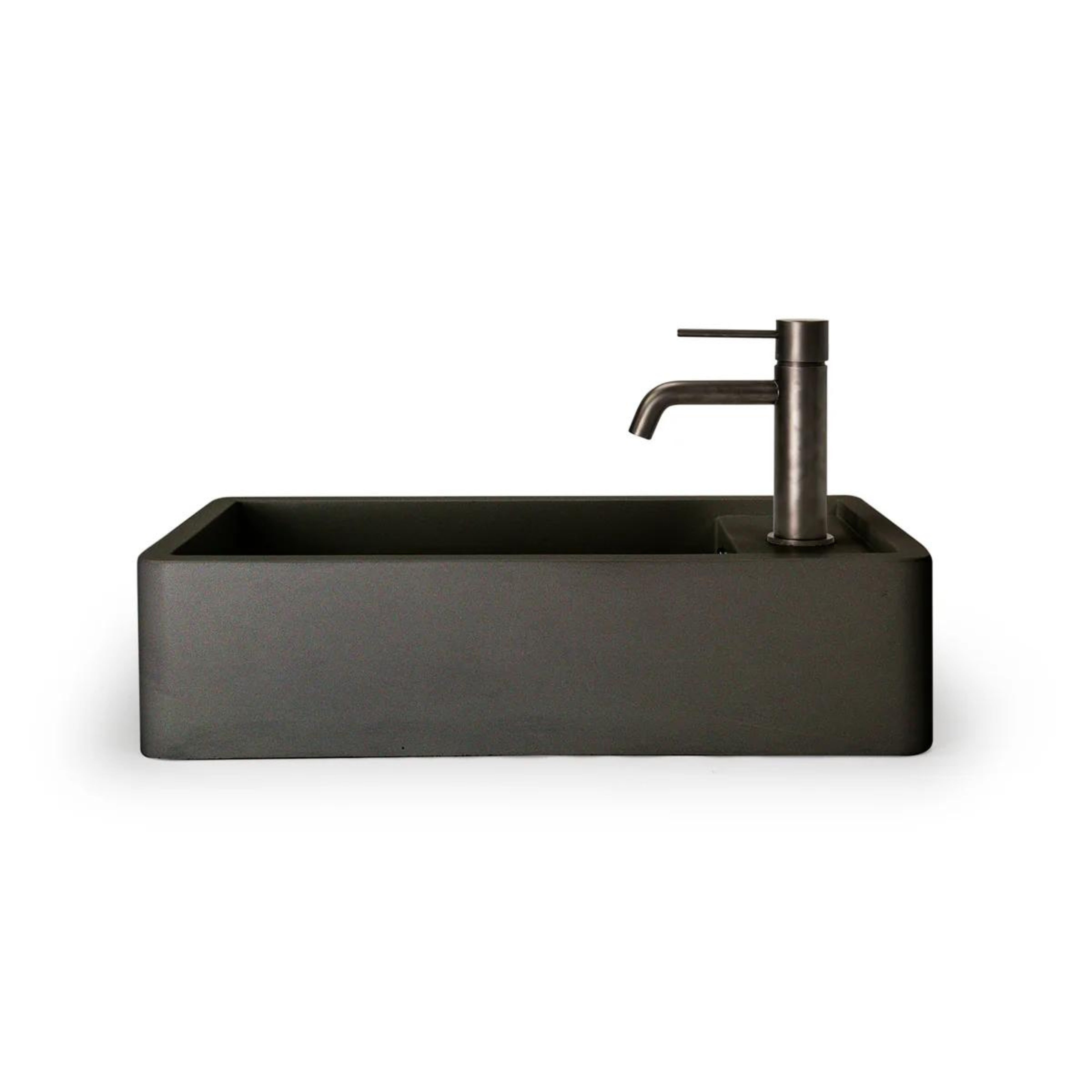 NOOD CO SHELF 01 ABOVE COUNTER / WALL HUNG BASIN CHARCOAL 440MM