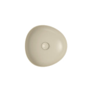 FIENZA PEBBLE ABOVE COUNTER BASIN MATTE KHAKI 400MM