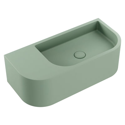 FIENZA BLANCA CONCRETE WALL HUNG BASIN SAGE 650MM