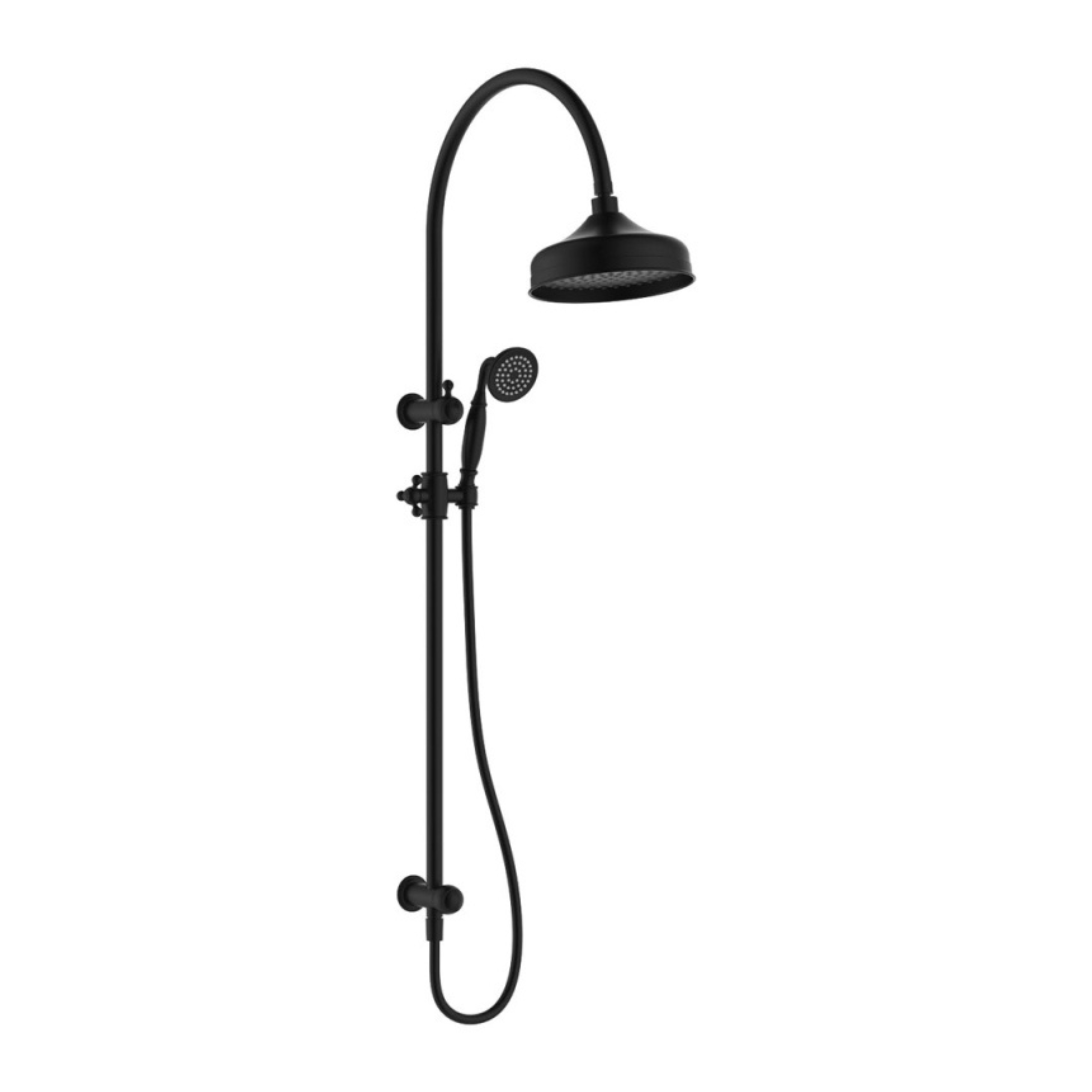 FIENZA LILLIAN TWIN SHOWER MATTE BLACK