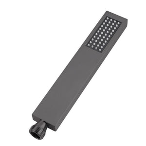 AQUAPERLA SQUARE TWIN SHOWER GUN METAL