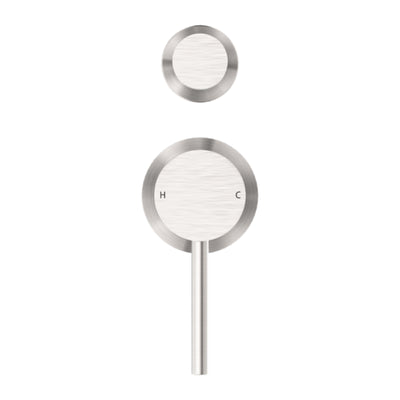 NERO DOLCE SHOWER MIXER WITH DIVERTER SEPARATE BACK PLATE BRUSHED NICKEL