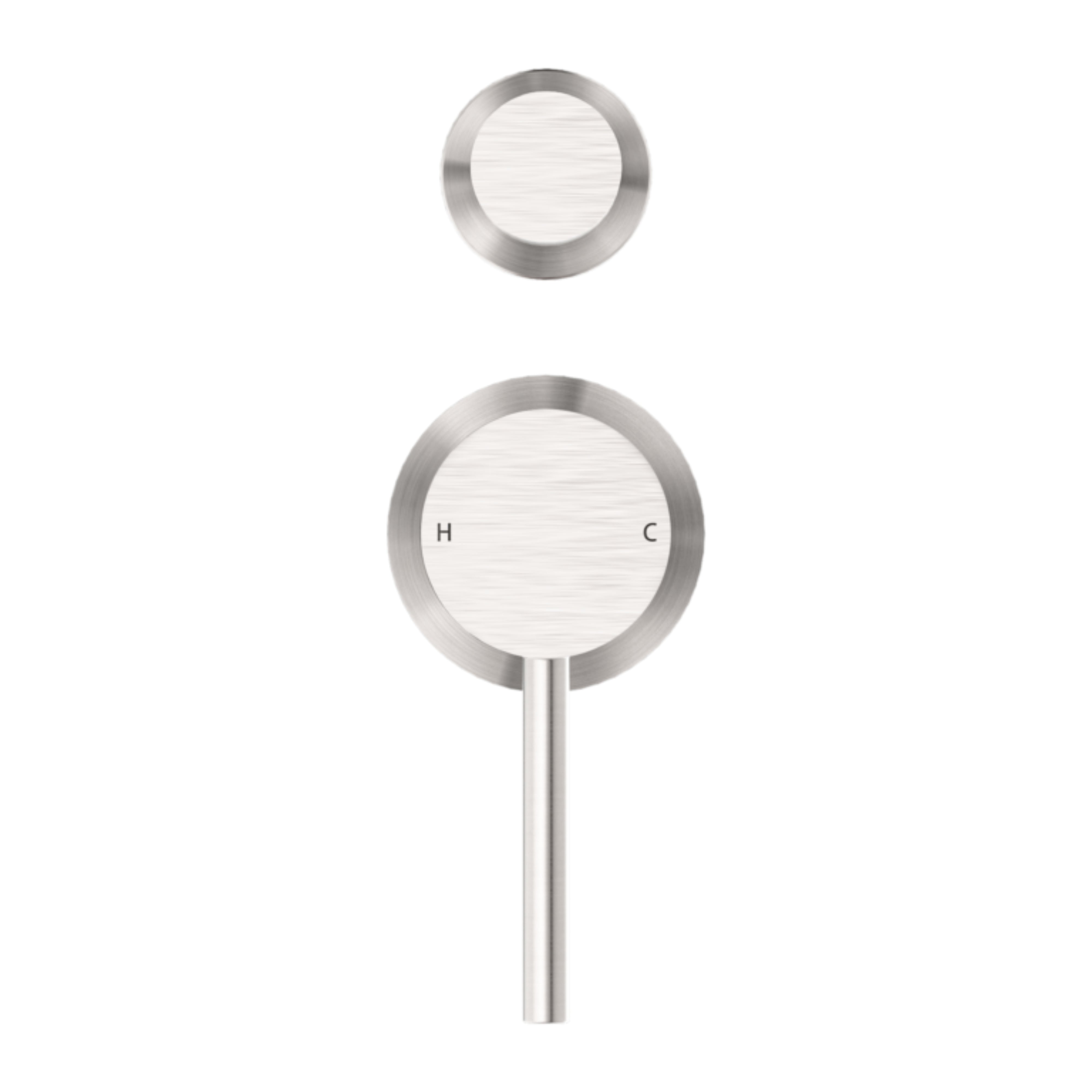 NERO DOLCE SHOWER MIXER WITH DIVERTOR SEPARATE BACK PLATE BRUSHED NICKEL