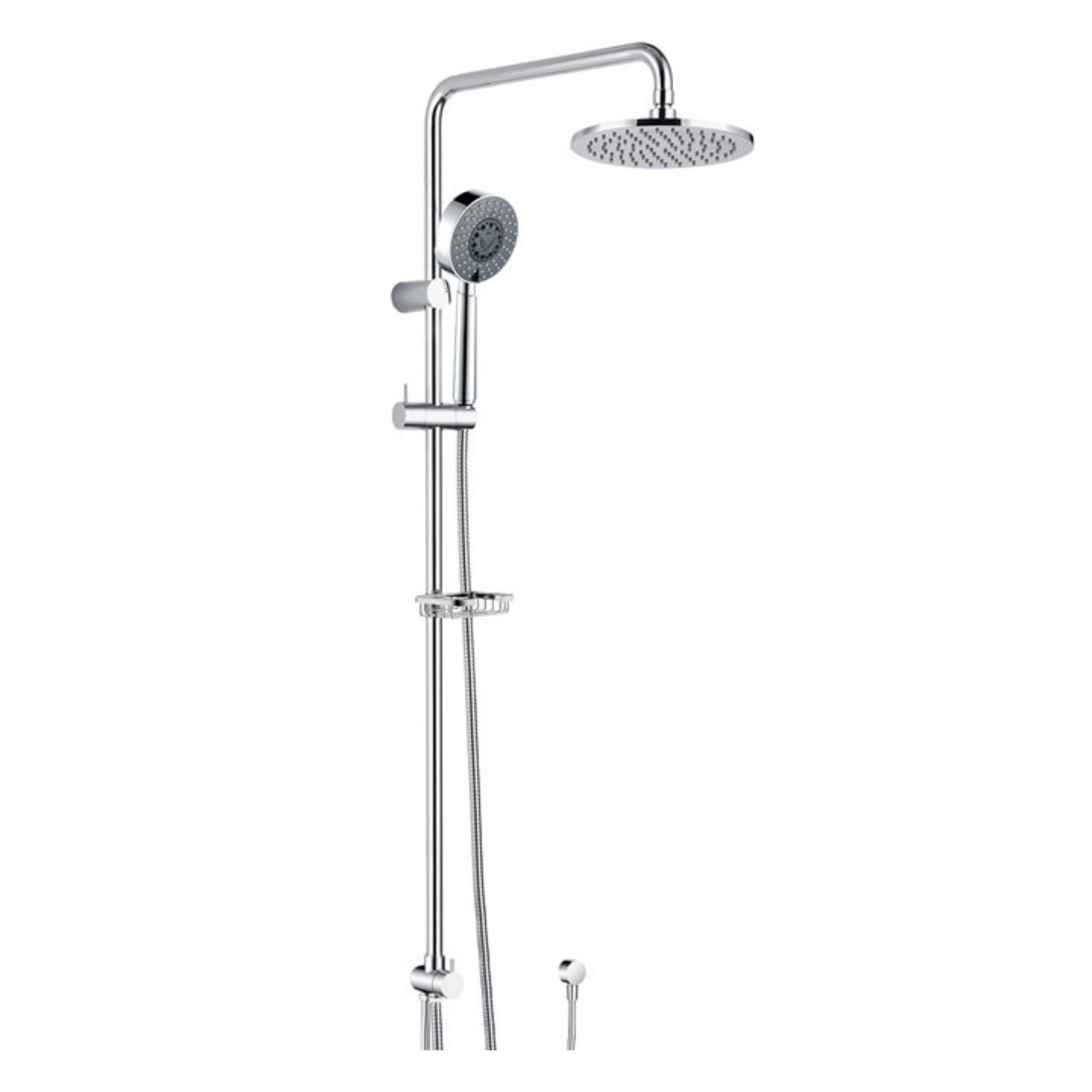 FIENZA MICHELLE MULTIFUNCTION TWIN SHOWER WITH SOAP BASKET CHROME