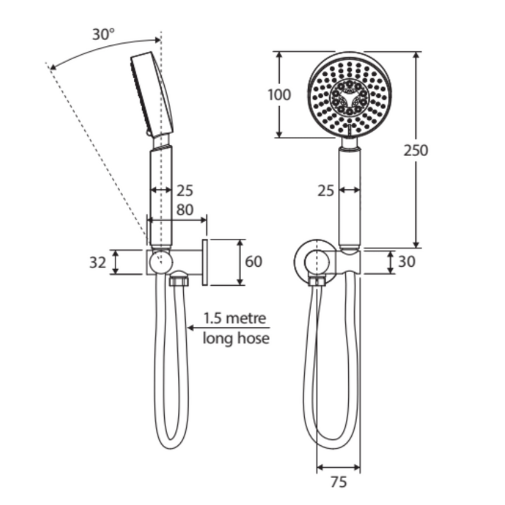 FIENZA MICHELLE HAND SHOWER CHROME
