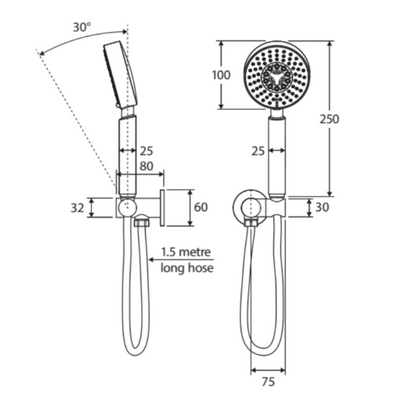 FIENZA MICHELLE HAND SHOWER CHROME
