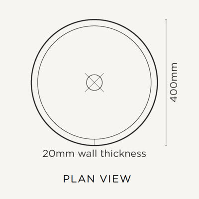 NOOD CO CYLINDER PRISM CIRCLE FREESTANDING BASIN SAND