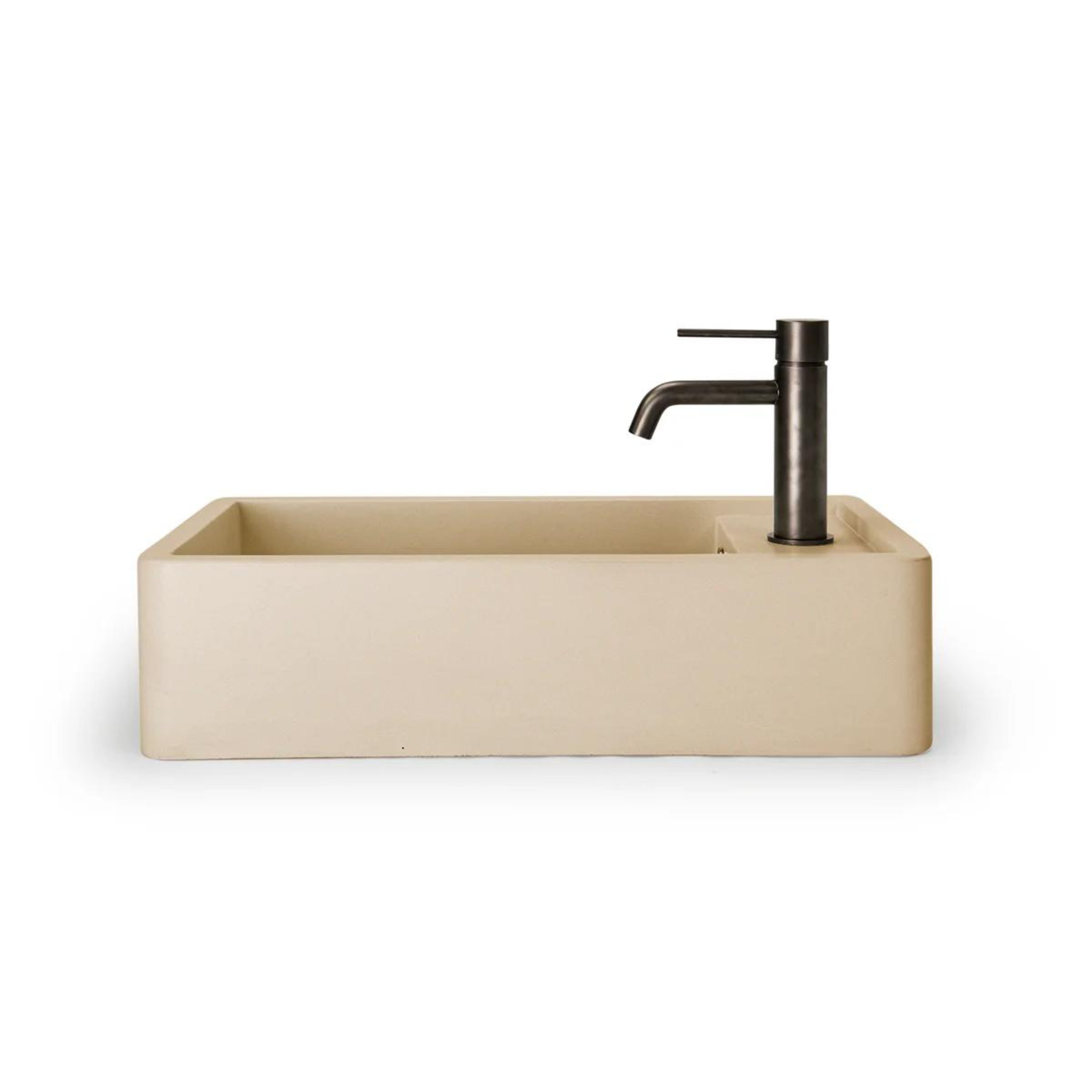 NOOD CO SHELF 01 ABOVE COUNTER / WALL HUNG BASIN CUSTARD 440MM
