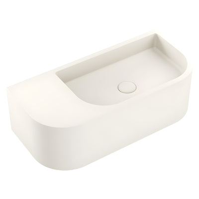 FIENZA BLANCA CONCRETE WALL HUNG BASIN WARM WHITE 650MM
