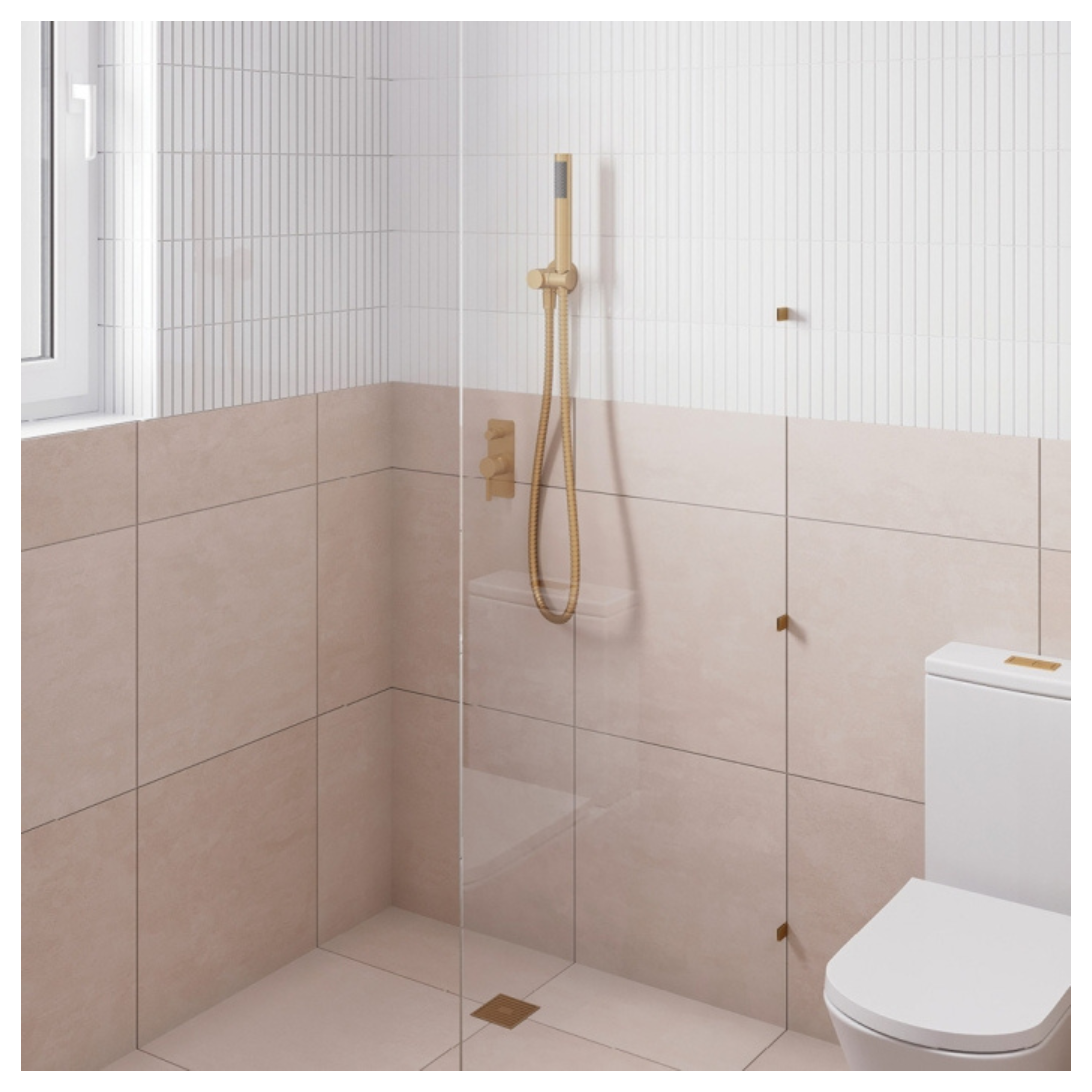 FIENZA ISABELLA ROUND PLATE HAND SHOWER URBAN BRASS