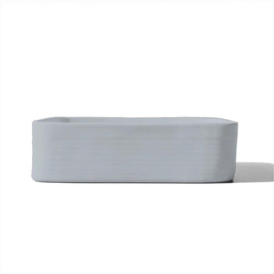 NOOD CO CONSCIOUS RANGE CAST ABOVE COUNTER / WALL HUNG BASIN POWDER BLUE 380MM