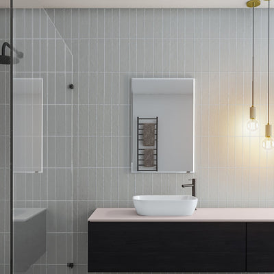 THERMOGROUP ABLAZE RECTANGLE 25MM BEVEL EDGE MIRROR WITH DEMISTER 900MM