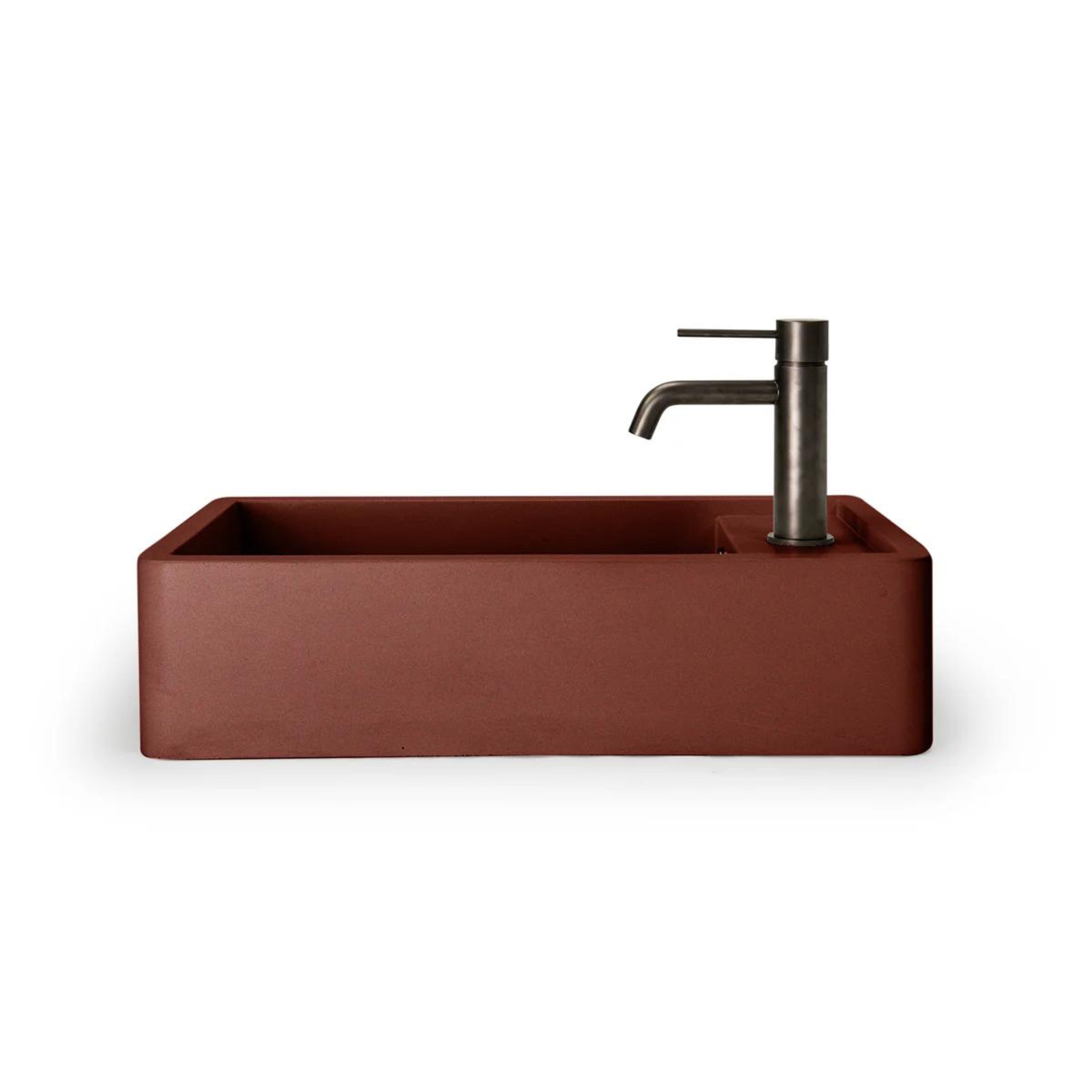 NOOD CO SHELF 01 ABOVE COUNTER / WALL HUNG BASIN CLAY 440MM