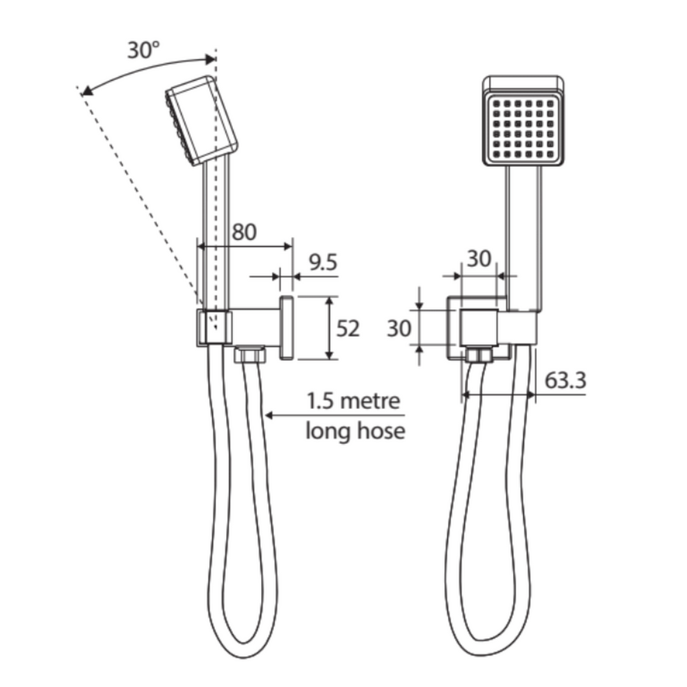 FIENZA MODENA HAND SHOWER CHROME