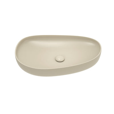 FIENZA PEBBLE ABOVE COUNTER BASIN MATTE KHAKI 650MM
