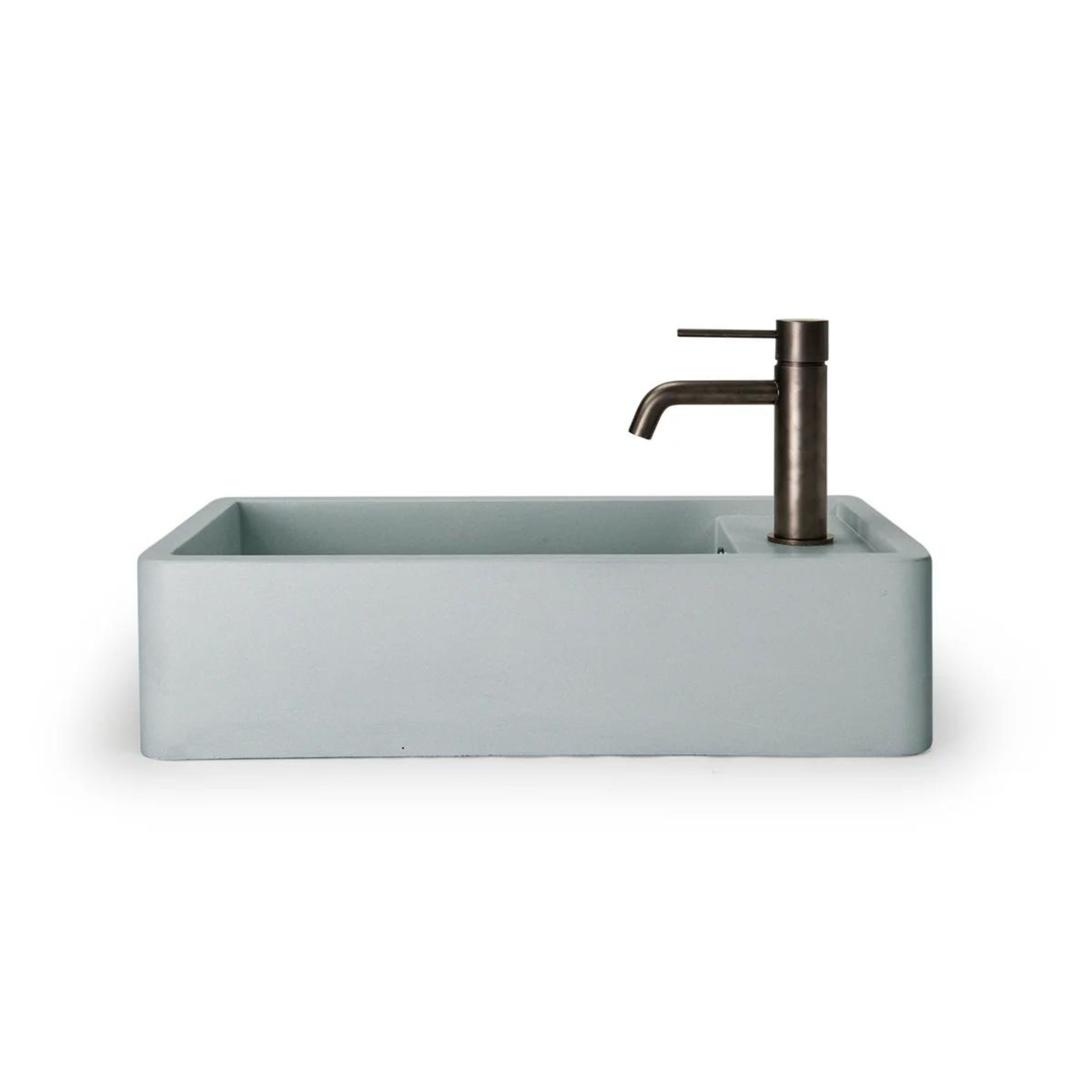 NOOD CO SHELF 01 ABOVE COUNTER / WALL HUNG BASIN POWDER BLUE 440MM
