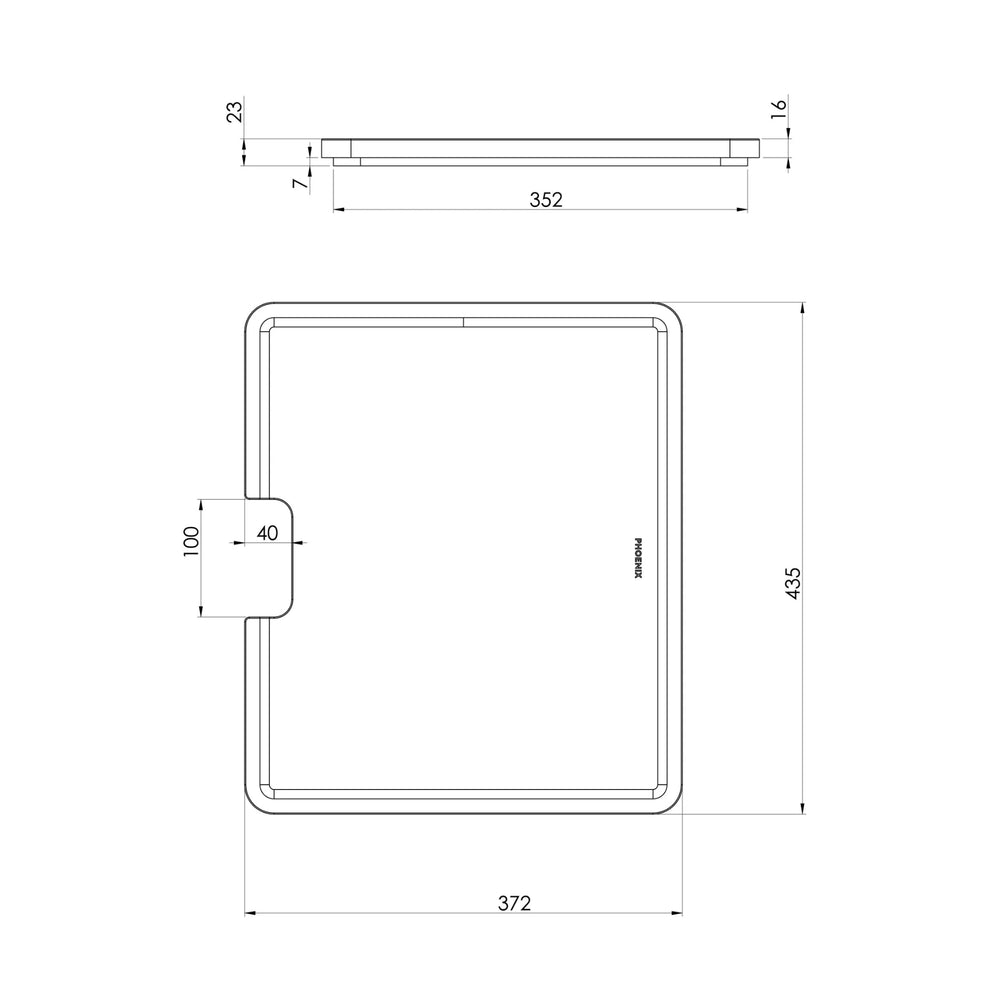 PHOENIX LARGE CHOPPING BOARD 435MM