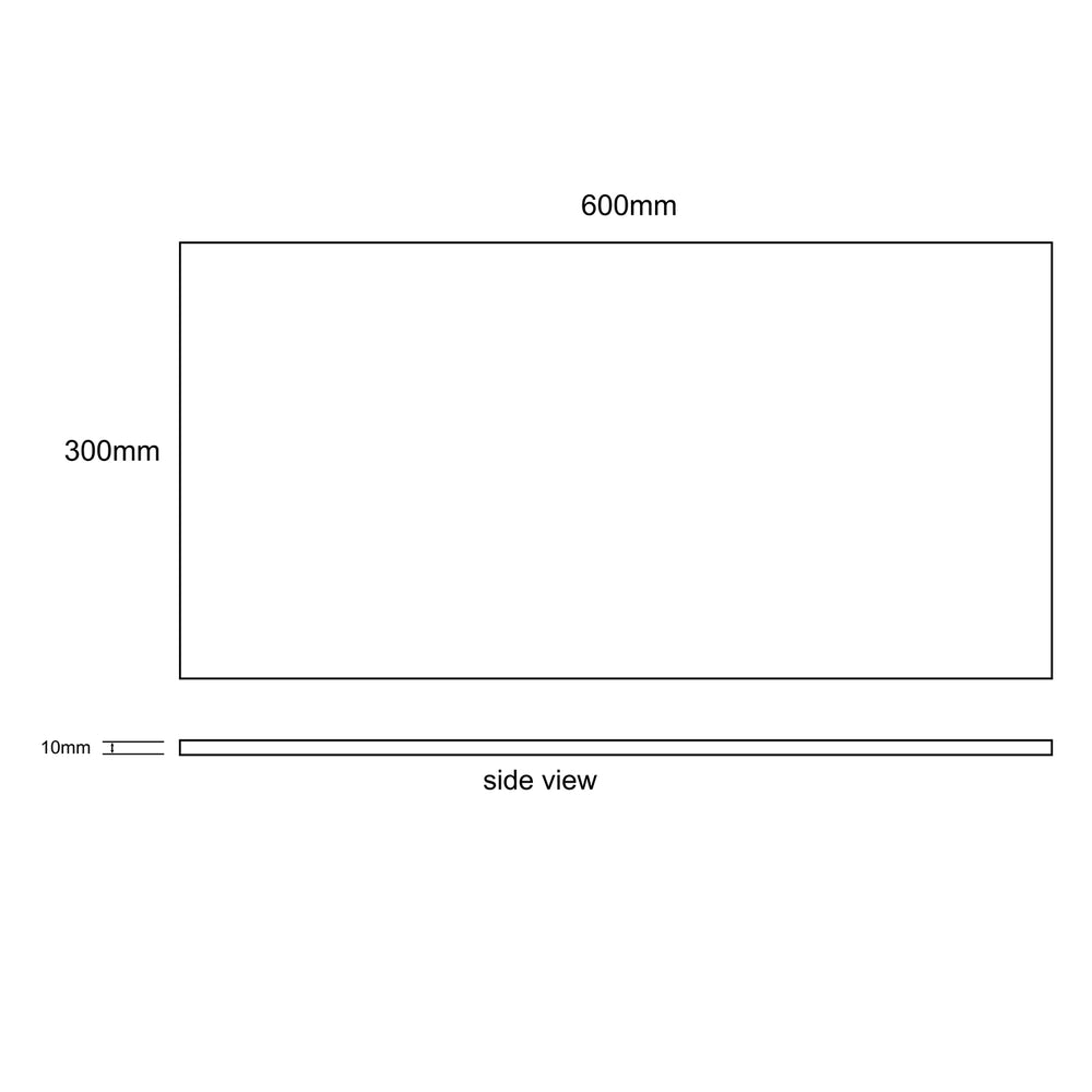 MUSES FIND LIGHT GREY FELLTEC 300X600MM RECTANGULAR TILE (PER BOX)