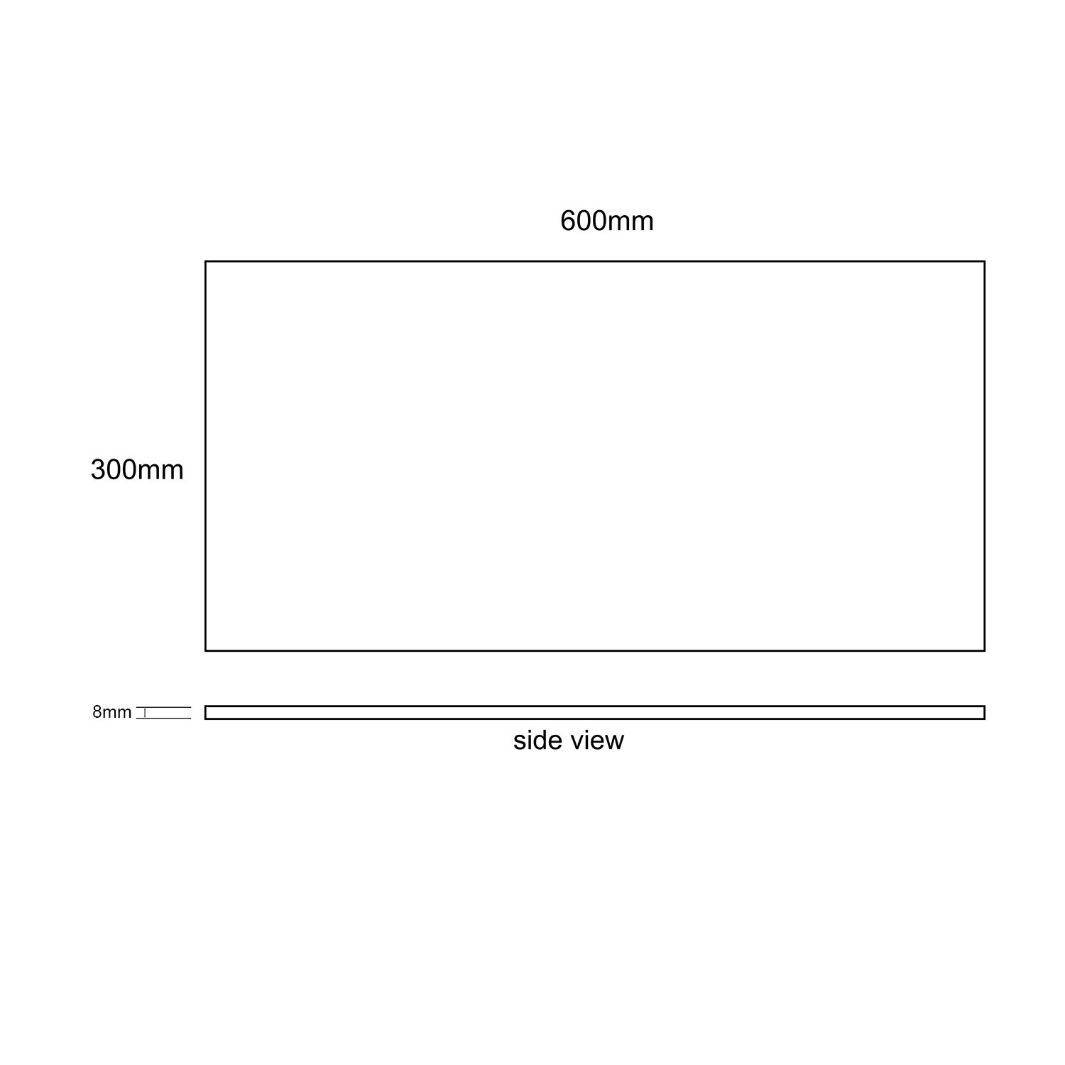 ELITE ALPS WHITE MATTE 300X600MM RECTANGULAR TILE (PER BOX)