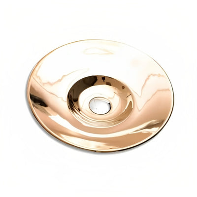 INSPIRE SEMI INSERT CERAMIC BASIN ROSE GOLD 410MM
