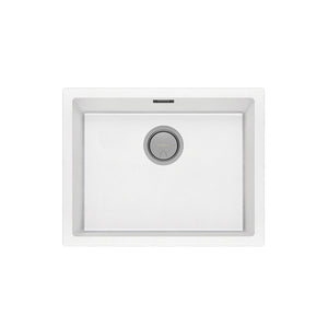 PHOENIX 5000 SERIES LARGE SINGLE BOWL SINK MATTE WHITE 593MM