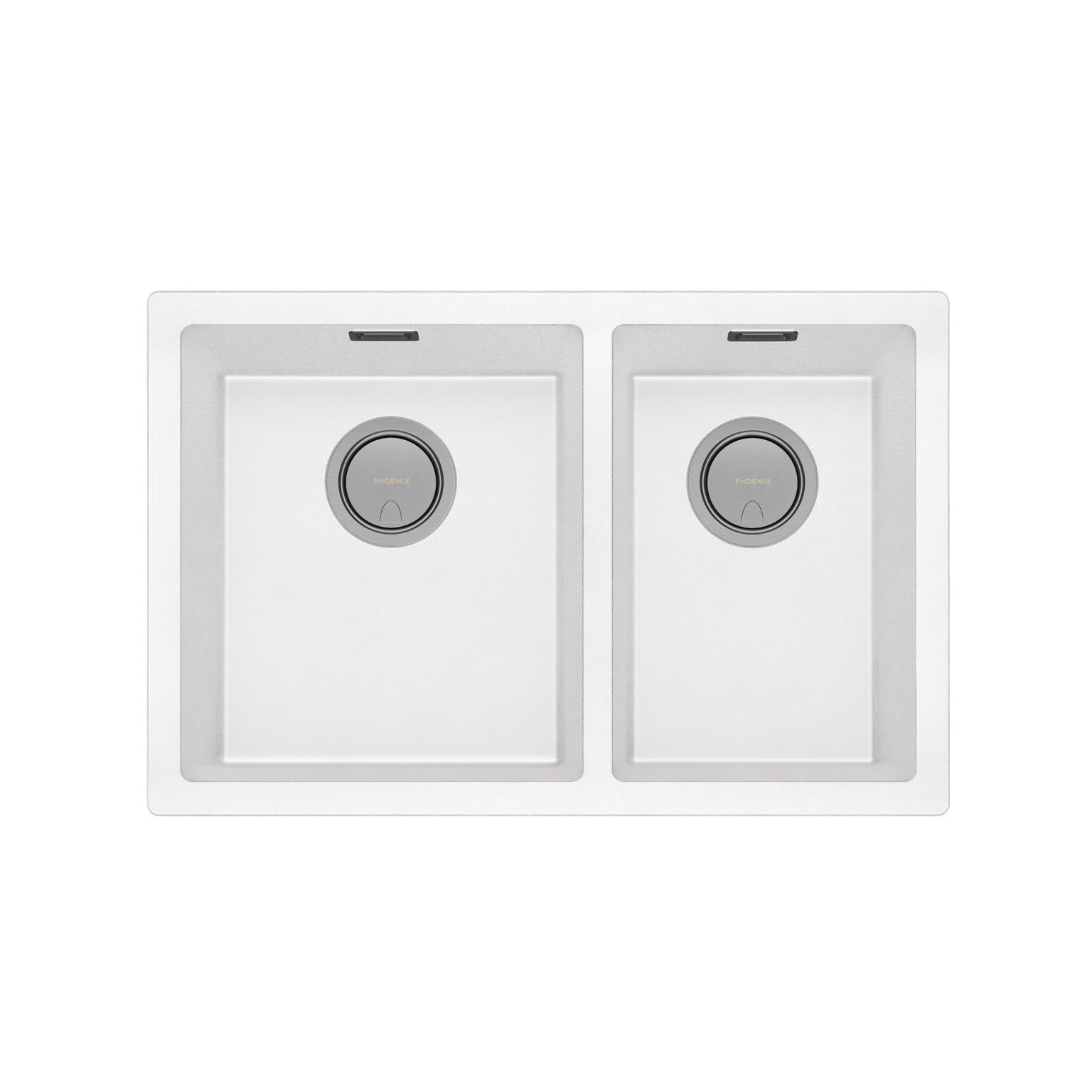 PHOENIX 5000 SERIES 1 AND 3/4 BOWL SINK MATTE WHITE 713MM