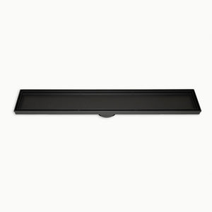 RADIANT HEATING LINEAR TILE INSERT FLOOR GRATE MATTE BLACK (AVAILABLE IN 600MM, 700MM, 800MM, 900MM AND 1000MM)