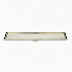 RADIANT HEATING LINEAR TILE INSERT FLOOR GRATE BRUSHED SATIN (AVAILABLE IN 600MM, 700MM, 800MM, 900MM, 1000MM AND 1200MM)