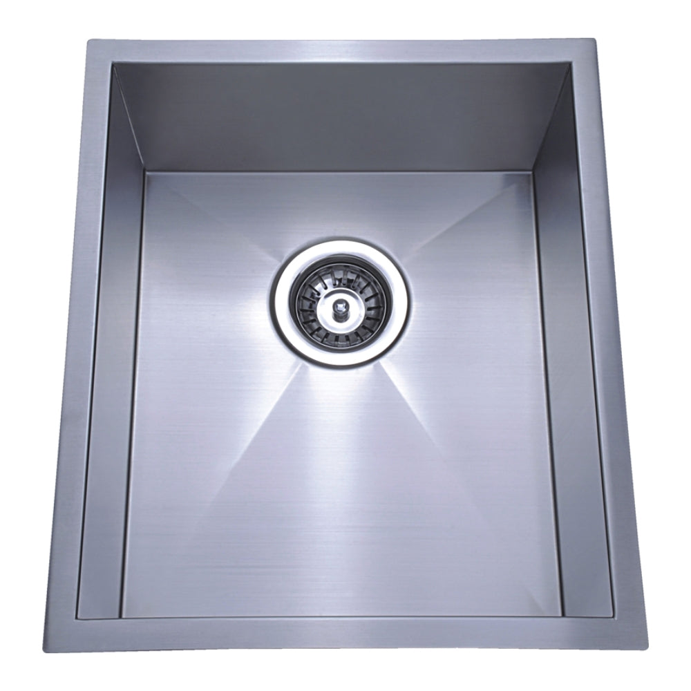IKON ROSA SINGLE BOWL ABOVE / UNDERMOUNT SINK STAINLESS STEEL 340MM