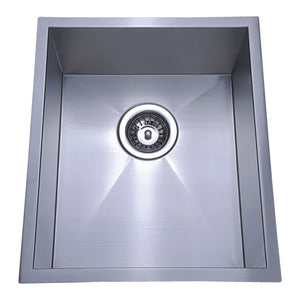 IKON ROSA SINGLE BOWL ABOVE / UNDERMOUNT SINK STAINLESS STEEL 340MM