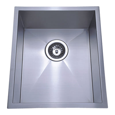 IKON ROSA SINGLE BOWL ABOVE / UNDERMOUNT SINK STAINLESS STEEL 340MM
