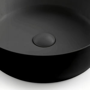 SEIMA SMART POP-OUT BASIN WASTE WITH CERAMIC CAP 32/40MM BLACK