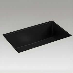 KOHLER NEOROC TASK UNDERMOUNT WORKSTATION KITCHEN SINK MATTE BLACK 750MM