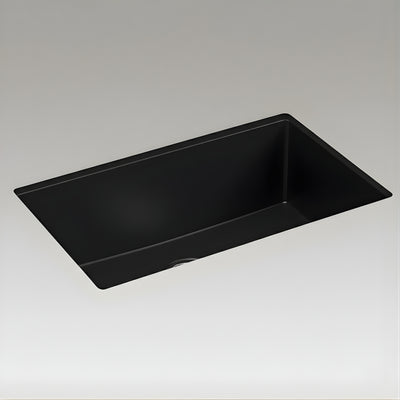 KOHLER NEOROC TASK UNDERMOUNT WORKSTATION KITCHEN SINK MATTE BLACK 750MM