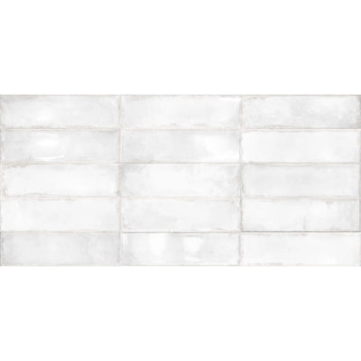 ELITE IMPORTERS ATLANTIQUE BLANC GLOSS 69X240MM RECTANGLE TILE (PER BOX)