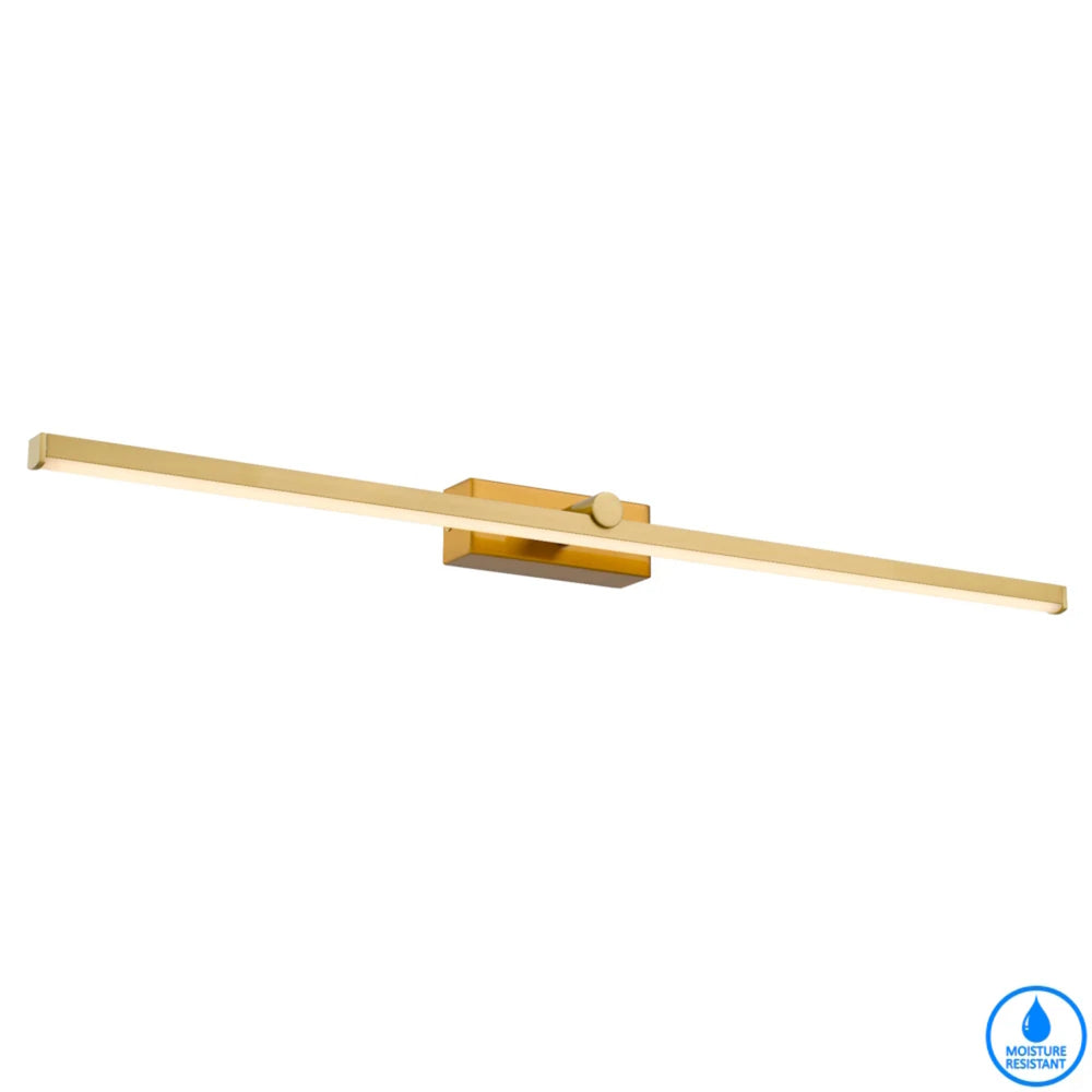 TELBIX FOLEY VANITY LED WALL LIGHT ANTIQUE GOLD 800MM