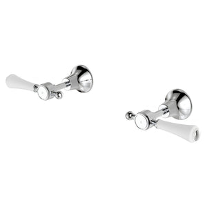 FIENZA LILLIAN WALL TOP ASSEMBLIES CERAMIC HANDLE CHROME