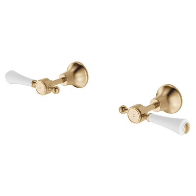 FIENZA LILLIAN LEAD FREE WALL TOP ASSEMBLIES CERAMIC HANDLE URBAN BRASS