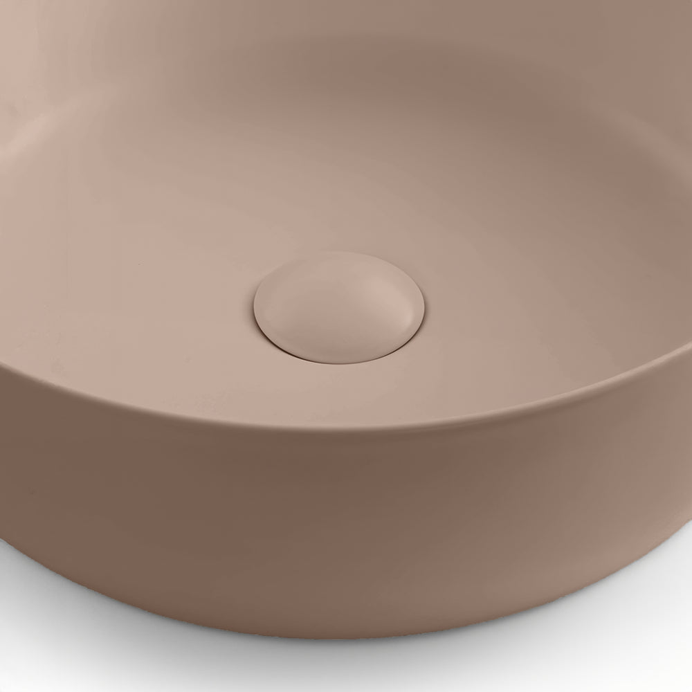 SEIMA SMART POP-OUT BASIN WASTE WITH CERAMIC CAP 32/40MM SMOKY TAUPE