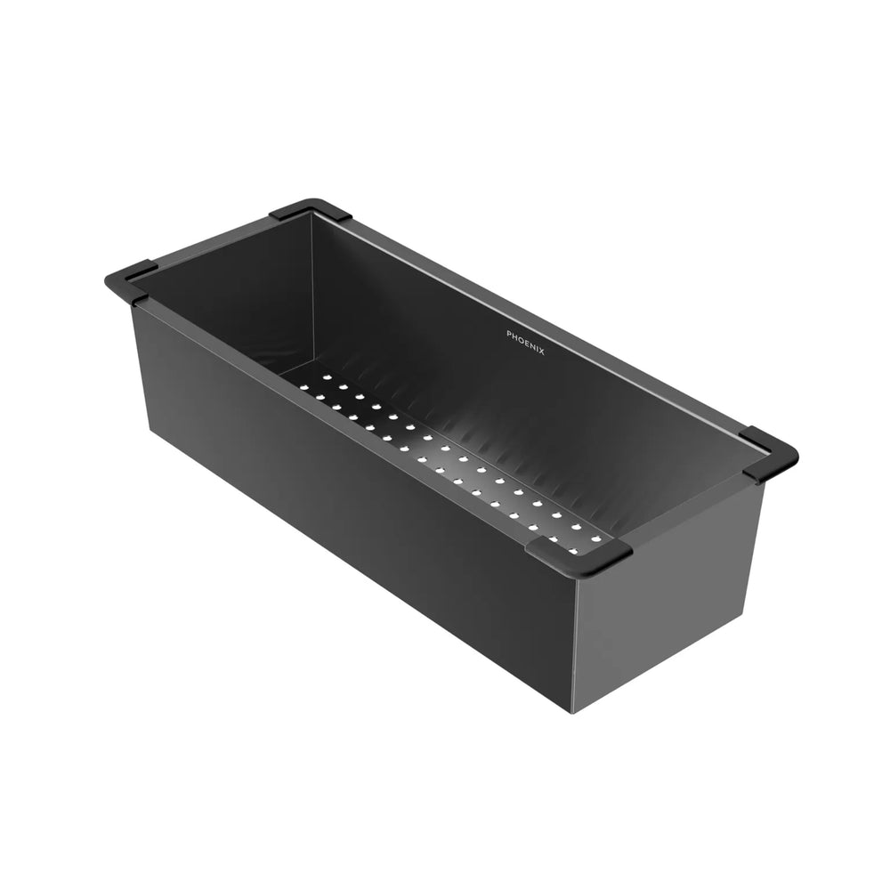 PHOENIX STAINLESS STEEL COLANDER 430MM BRUSHED CARBON