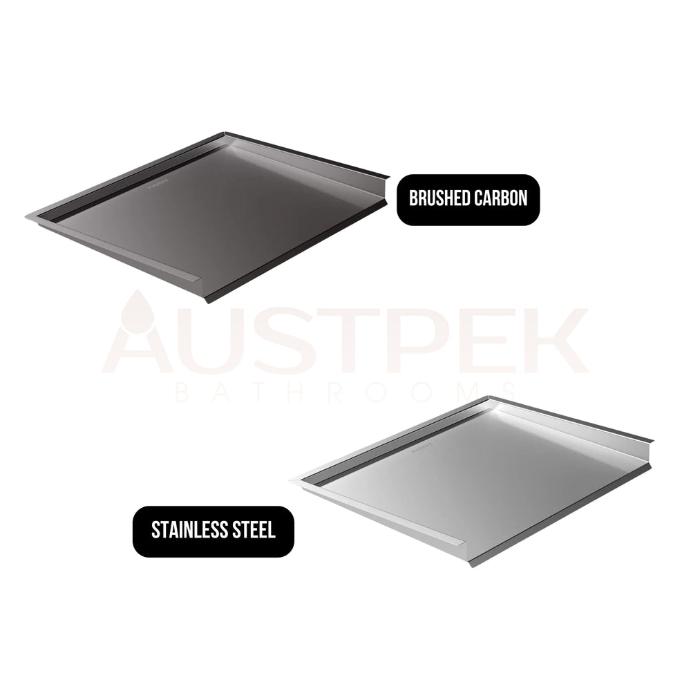 PHOENIX BENCHTOP DRAINER TRAY 430MM BRUSHED CARBON