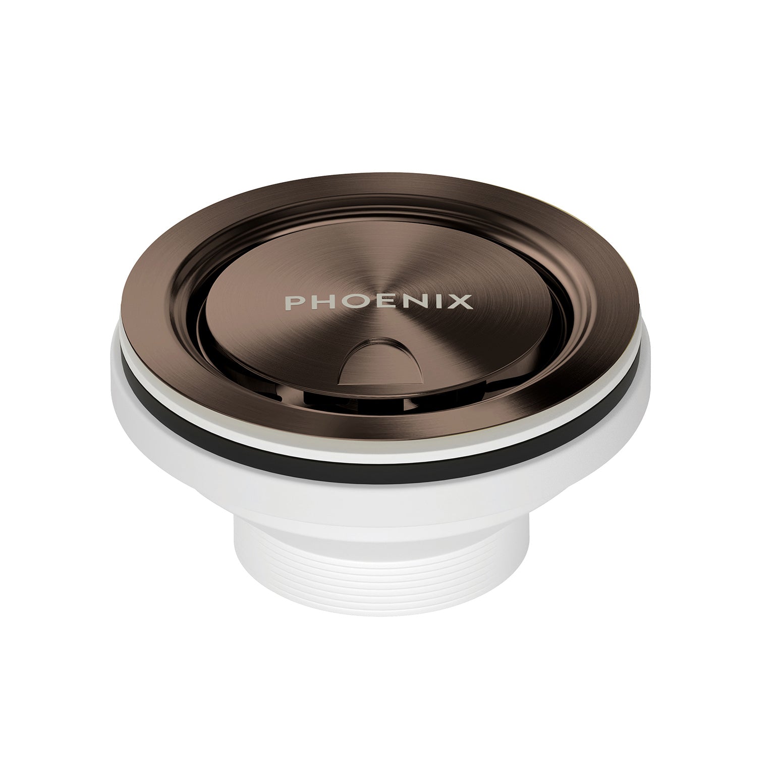 PHOENIX COVERED SINK BASKET WASTE 118MM BRUSHED BRONZE