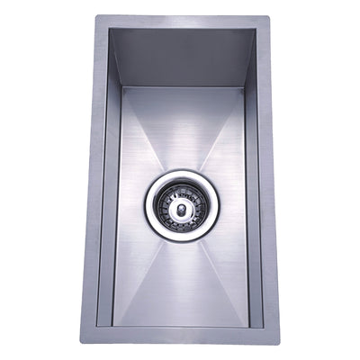 IKON ROSA SINGLE BOWL ABOVE / UNDERMOUNT SINK STAINLESS STEEL 200MM