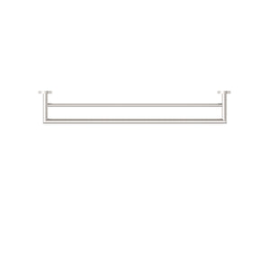 NERO DOLCE DOUBLE TOWEL RAIL BRUSHED NICKEL 700MM