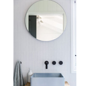 THERMOGROUP ABLAZE RIO FRAMELESS ROUND POLISHED EDGE MIRROR 600MM